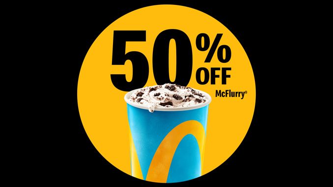 McDonald’s Canada Offer 50% Off Any Size McFlurry On May 8, 2021