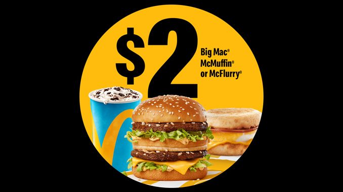 McDonald’s Canada Offers $2 Big Mac, McMuffin Or McFlurry On May 9, 2021