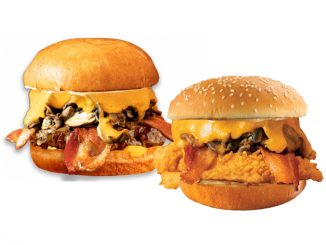 Fatburger Canada Adds New Bacon Cheddar Mushroom Melt And New Fried Chicken Mushroom Melt