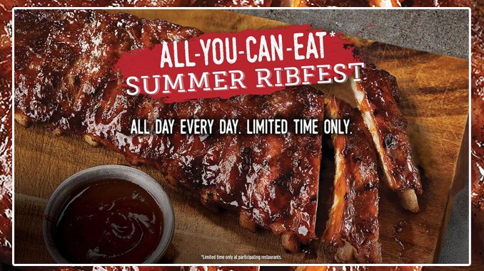 Montana’s Offers All-You-Can-Eat Ribs As Part Of 2021 Summer Ribfest Promotion