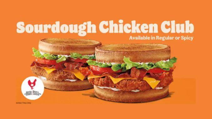 Burger King Canada Brings Back Sourdough Chicken Club Sandwiches