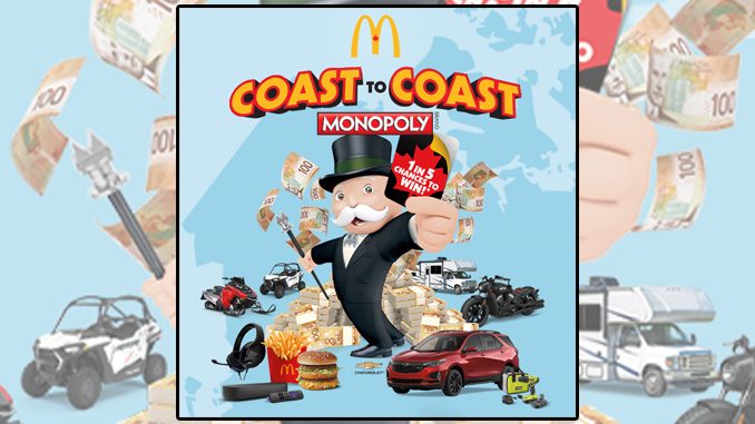 Monopoly Returns To McDonald’s Canada On October 5, 2021