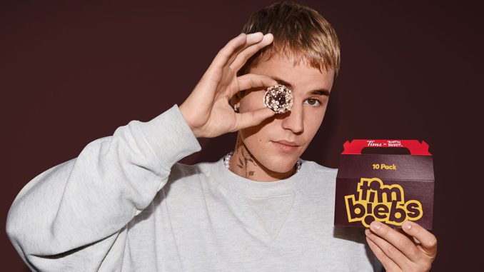 Tim Hortons Launching New Timbiebs Timbits In Partnership With Justin Bieber On November 29, 2021