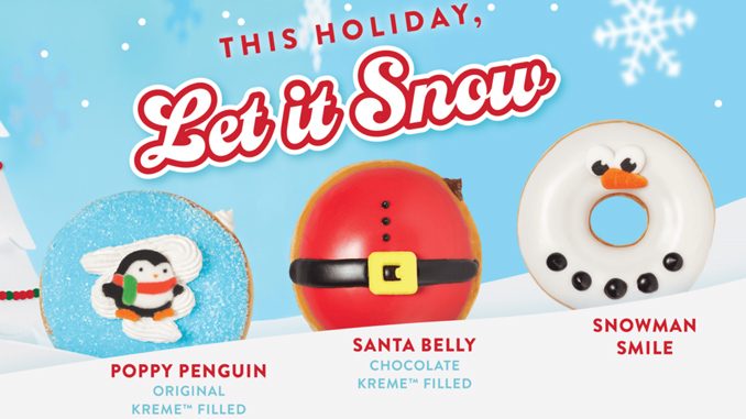 Krispy Kreme Canada Introduces New Let It Snow Collection For 2021 Holiday Season