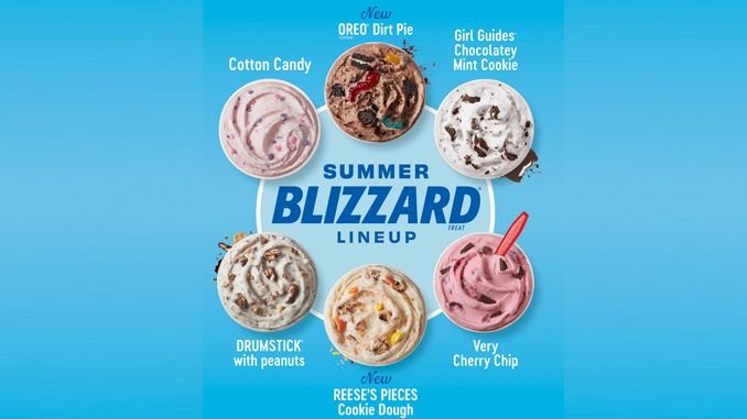 Dairy Queen Canada Launches 2022 Summer Blizzard Menu With Two New Flavours