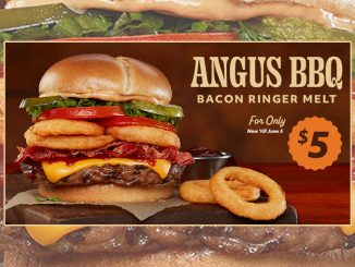 Harvey’s Offers Angus BBQ Bacon Ringer Melt For $5 In The App Through June 5, 2022