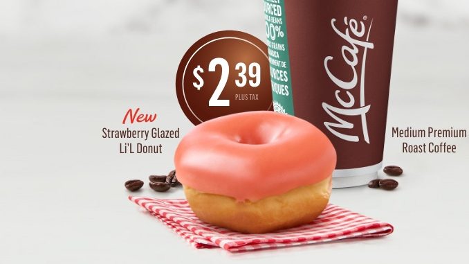 McDonald’s Canada Adds New Strawberry Glazed Li’L Donut