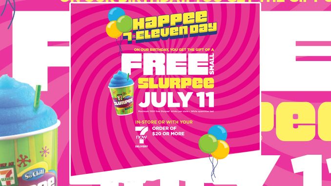 Free Slurpee At 7-Eleven Canada On July 11, 2022