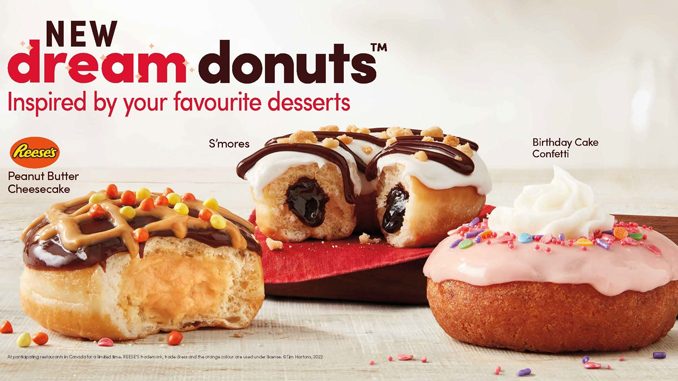 Tim Hortons Introduces New Dessert-Inspired Dream Donuts