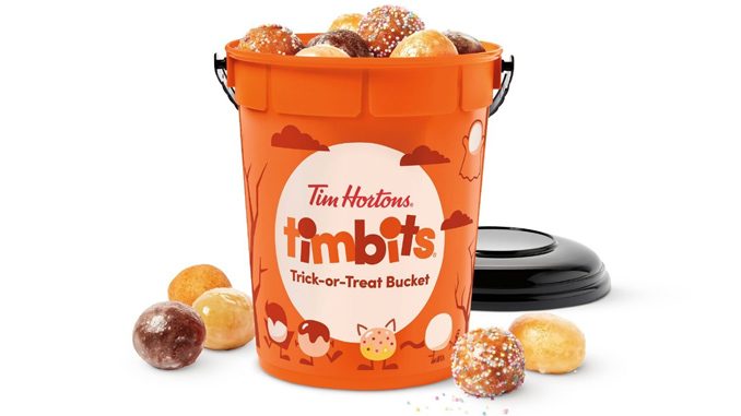 Tim Hortons Introduces New Timbits Trick-Or-Treat Bucket Filled With 31 Timbits