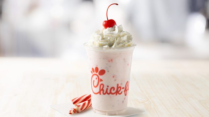 Chick-fil-A Canada Welcomes Back Peppermint Chip Milkshake For 2022 Holiday Season