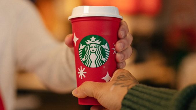 Starbucks Canada Offers Free Reusable Red Cup With Any Holiday Beverage Purchase On November 17, 2022 In Celebration Of Red Cup Day