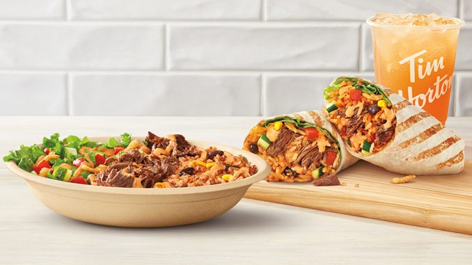 Tim Hortons Introduces New Chipotle Steak Loaded Wraps And Loaded Bowls