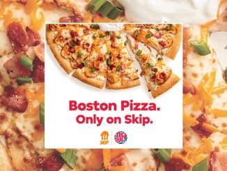 Boston Pizza Offers $10 Off Orders Of $40 On Skip Through May 28, 2023