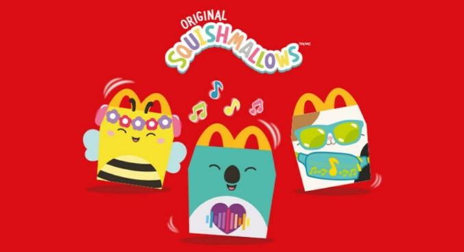 Squishmallows Happy Meal boxes