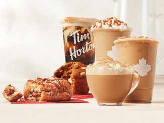 Tim Hortons Debuts New Pumpkin Spice Beverages Alongside New Dulce Apple Fritter Dream Donut For Fall 2023