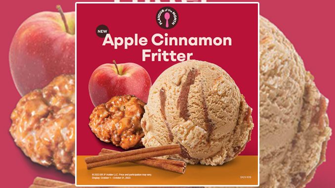 Baskin-Robbins Canada Launches New Apple Cinnamon Fritter Ice Cream