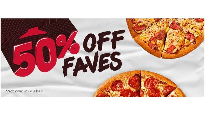 Pizza Hut Canada Brings Back 50% Off Faves Deal
