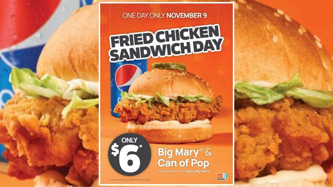 Mary Brown's Offers $6 Big Mary And Pop Deal On November 9, 2023