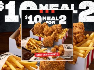 KFC Canada Offers $10 Meal For 2 Through February 11, 2024