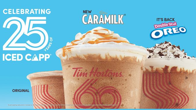 Tim Hortons Pours New Caramilk Iced Capp And More In Celebration Of 25 Years Of The Iced Capp